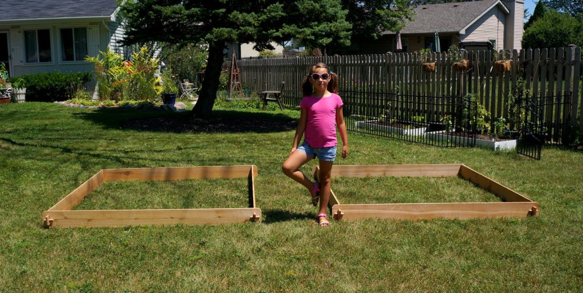 Timberlane Gardens Raised Garden Bed Kit Set Large (Two 6x6) Select Cedar - Ed's Plant Shop