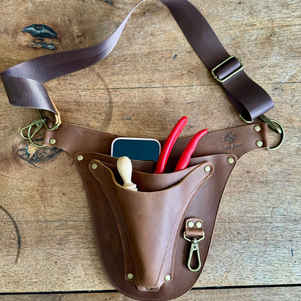 Ultimate Leather Garden Tool Belt & Holder - Ed's Plant Shop