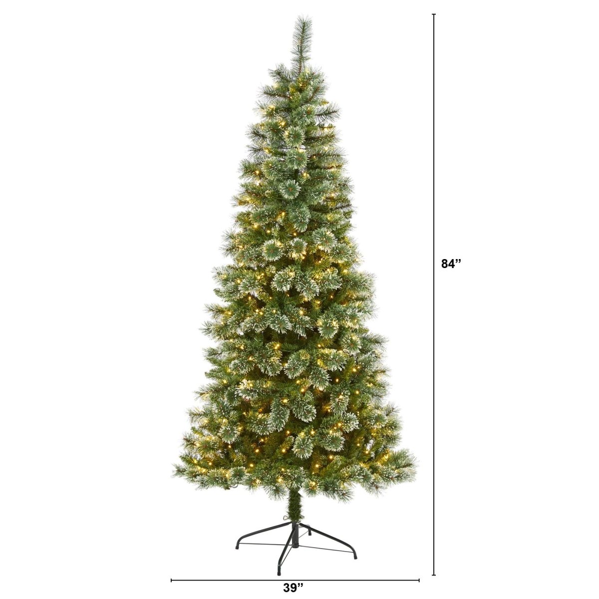 Wisconsin Slim Snow Tip Pine Tree – 7’ Holiday Elegance Made Simple - Ed's Plant Shop