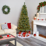 Wisconsin Slim Snow Tip Pine Tree – 7’ Holiday Elegance Made Simple - Ed's Plant Shop