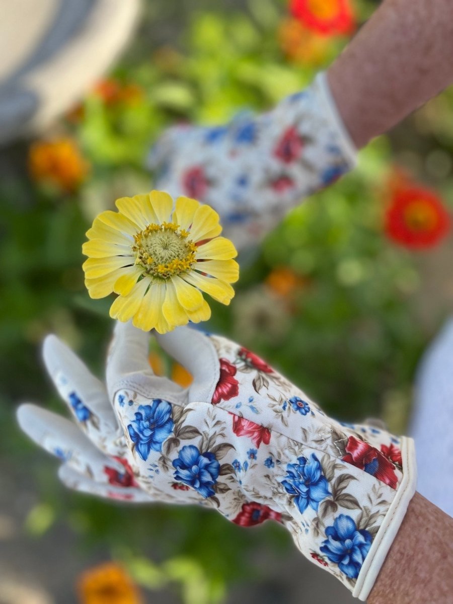 Women's Floral Gardening and Project Gloves "The Caroline" - Ed's Plant Shop