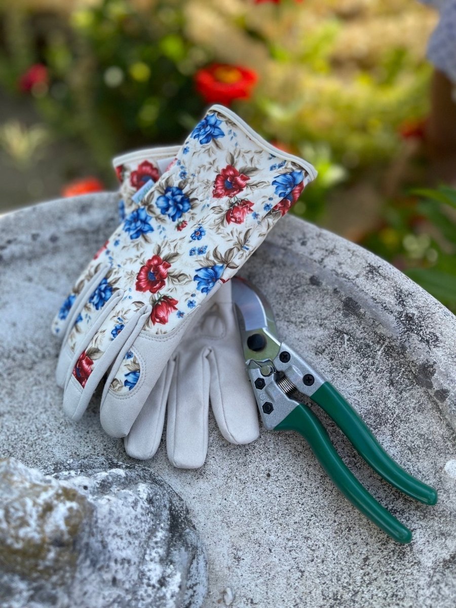 Women's Floral Gardening and Project Gloves "The Caroline" - Ed's Plant Shop