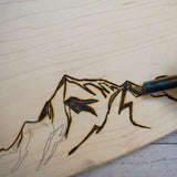 Wood Burned Cutting Board Kit - Ed's Plant Shop