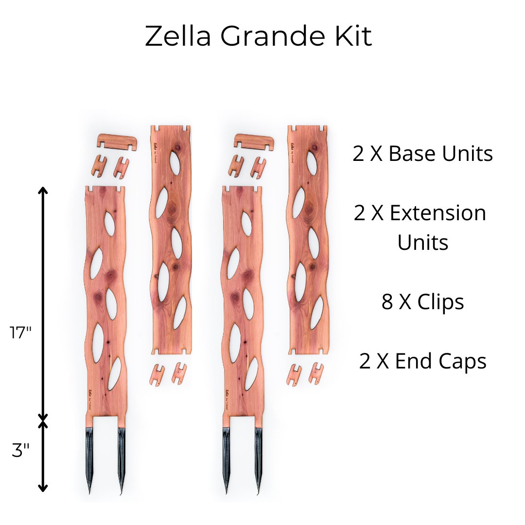 Wooden Extendable Plant Support & Trellis - Zella