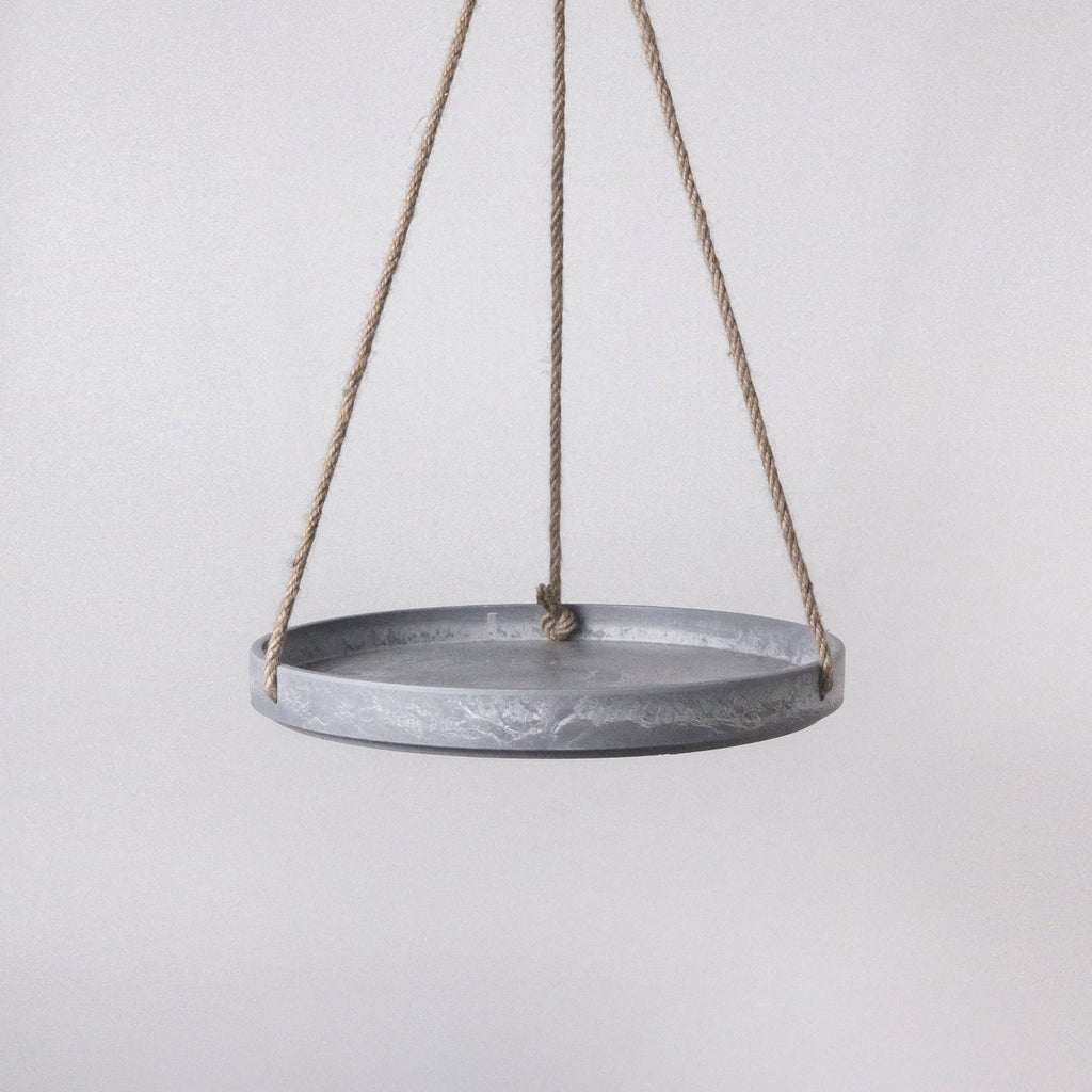 10" Signature Stone Hanging Tray- Various Colors Available - Ed's Plant Shop