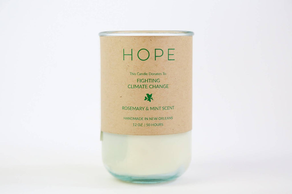Candles For Good - HOPE, Rosemary & MInt Scent - Ed's Plant Shop