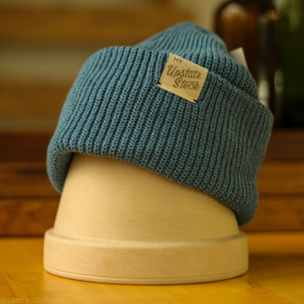 Cerulean Recycled Cotton Watchcap - Teal - Ed's Plant Shop