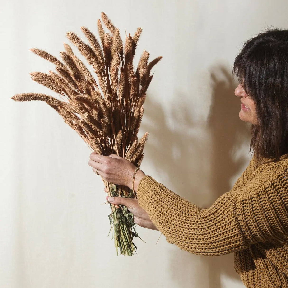 Dried Flower Bundle: Coral Setarea - Ed's Plant Shop