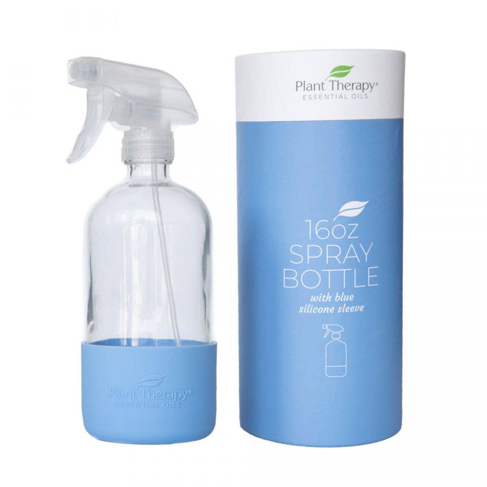 Glass Spray Bottle 16oz - Blue - Ed's Plant Shop