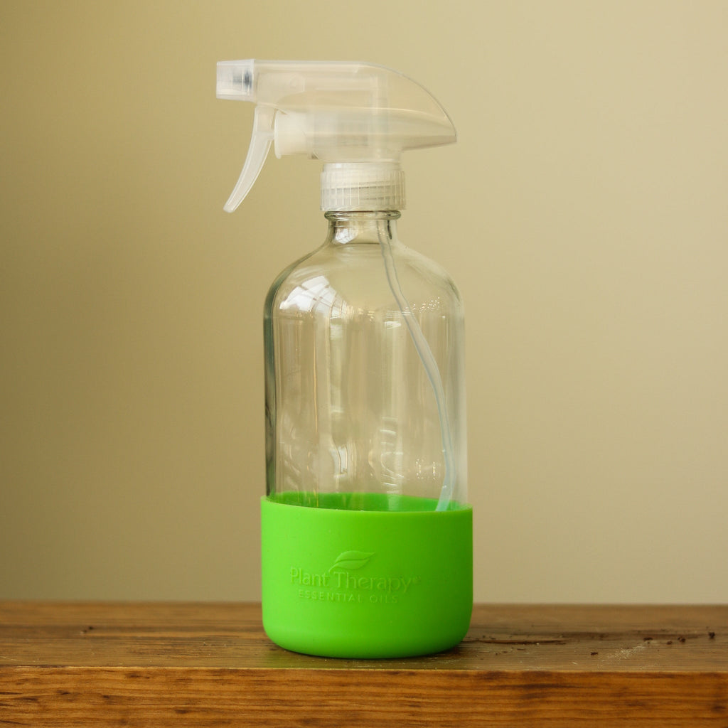 Glass Spray Bottle 16oz - Green - Ed's Plant Shop