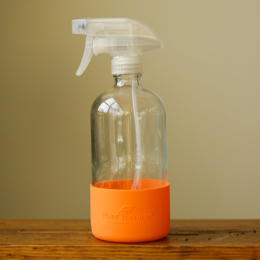 Glass Spray Bottle 16oz - Orange - Ed's Plant Shop