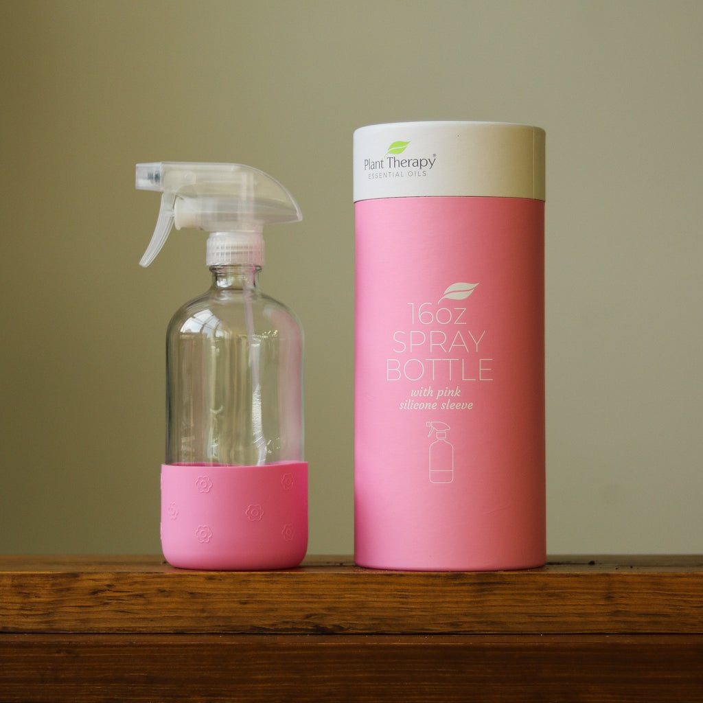 Glass Spray Bottle 16oz - Pink - Ed's Plant Shop
