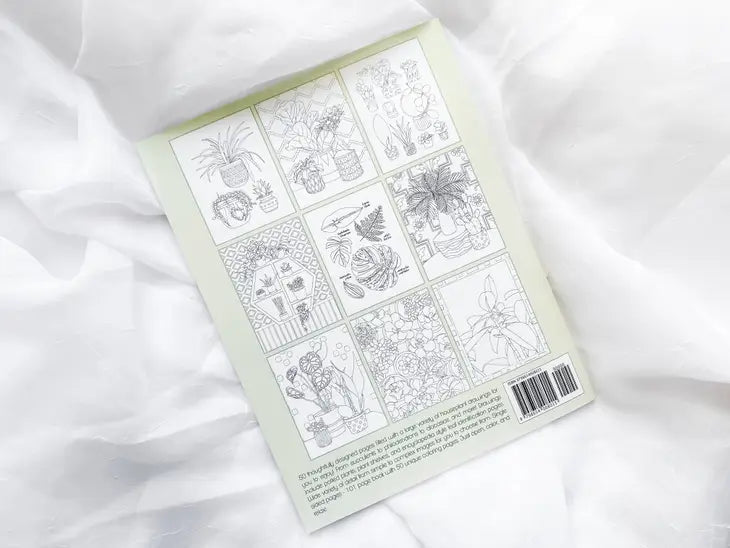 Houseplant Lover Coloring Book - Ed's Plant Shop