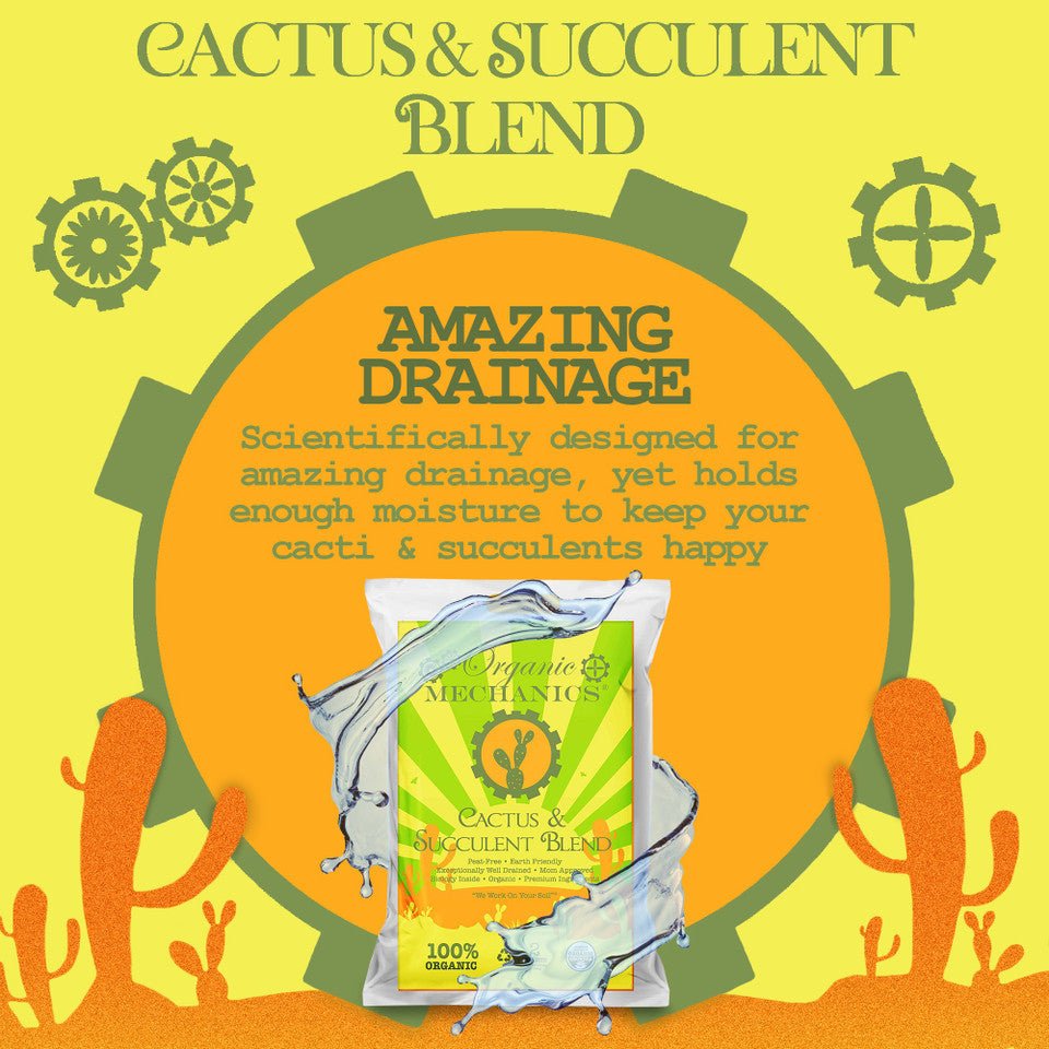 Organic Mechanics Cactus & Succulent Blend - 8 Dry Quarts - Ed's Plant Shop