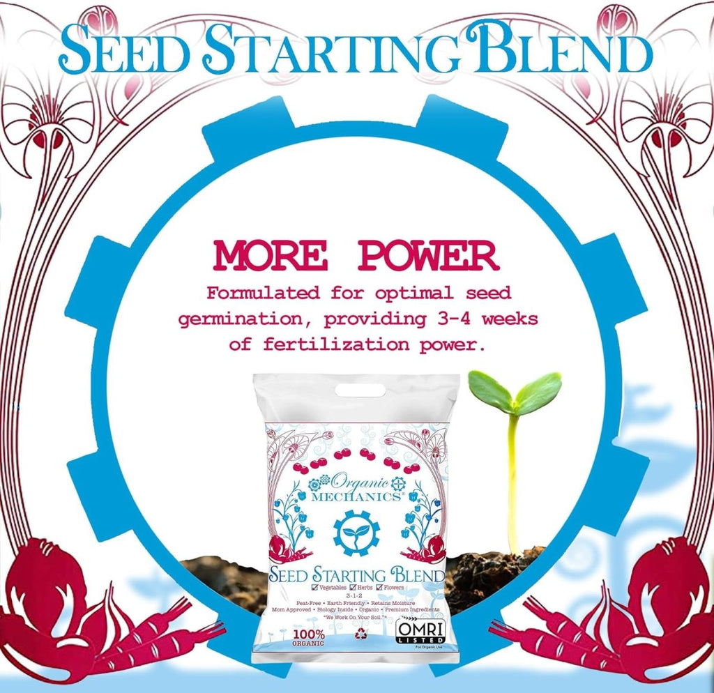 Organic Mechanics Seed Starting Blend - 8 Dry Quarts - Ed's Plant Shop