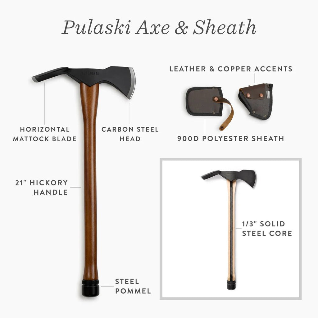 Pulaski Axe with Canvas Sheath - Ed's Plant Shop