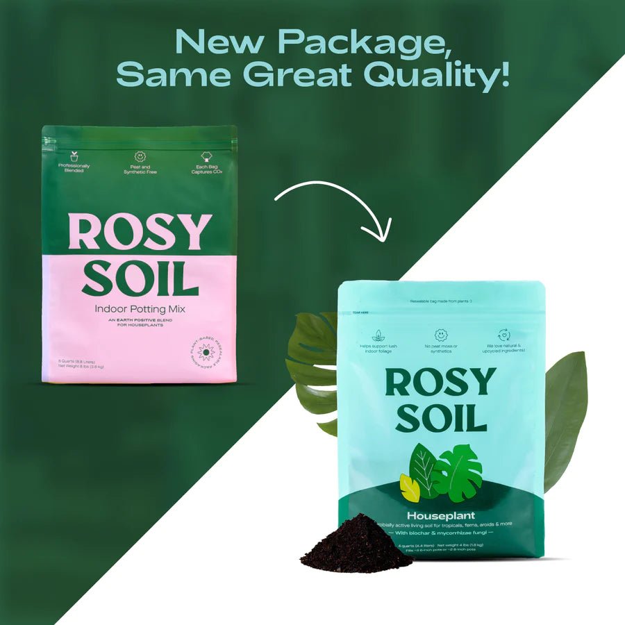 Rosy Soil Organic Indoor Potting Mix- Houseplant 8qt. - Ed's Plant Shop