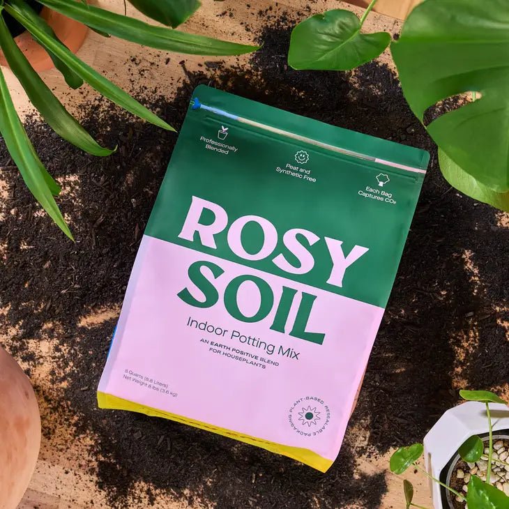 Rosy Soil Organic Indoor Potting Mix- Houseplant 8qt. - Ed's Plant Shop