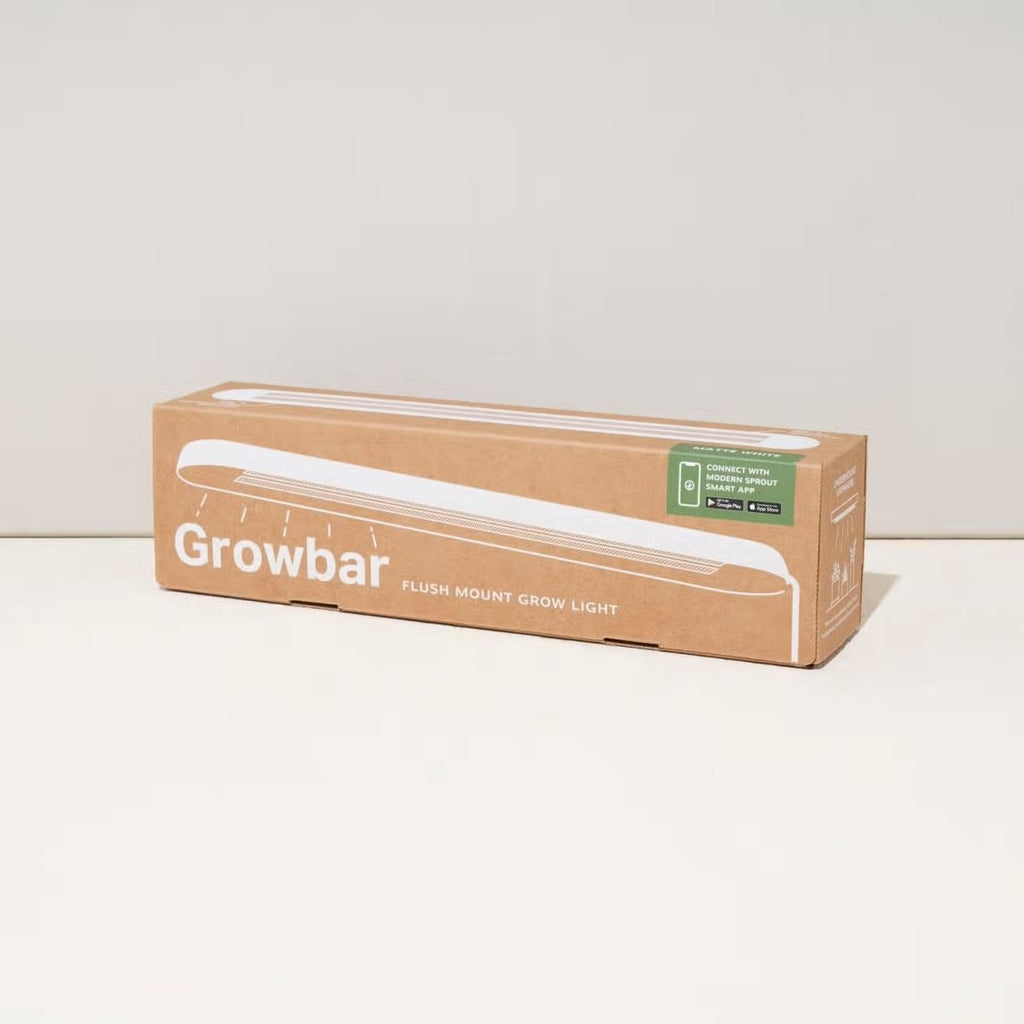 Smart LED Growbar in Matte White by Modern Sprout - Ed's Plant Shop