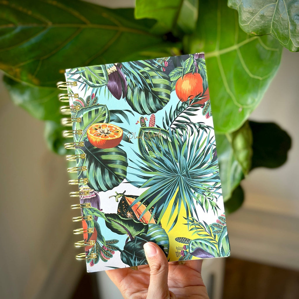 Spiral Lined Notebook - Tropical Plants - Ed's Plant Shop