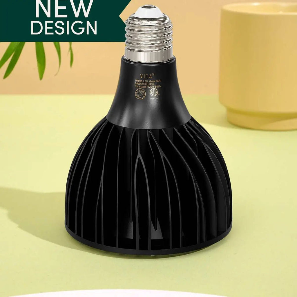 Vita LED Grow Light Bulb| Black / Dimmable - Ed's Plant Shop