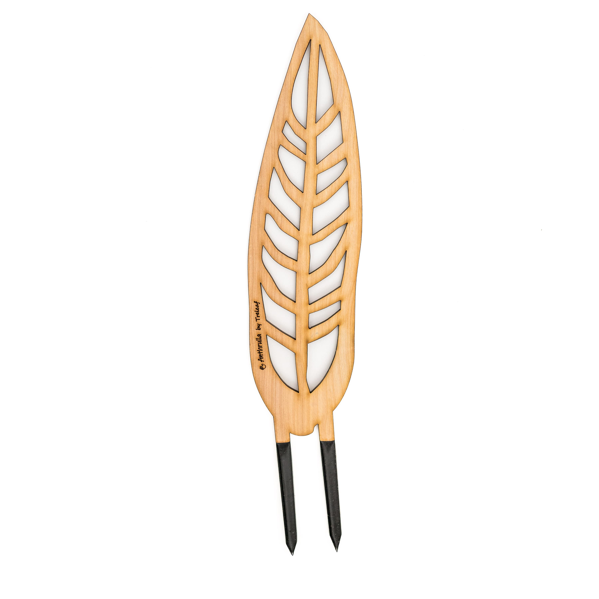 BARE™ Anthrulla™ Customizable Wooden Plant Support Inspired by Queen Anthurium Leaf - Ed's Plant Shop